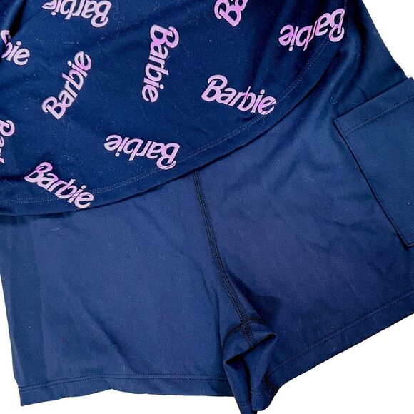 Barbie Cotton Jersey Blend Printed Romper / Mini Dress - Size Small - Picture 3 of 3